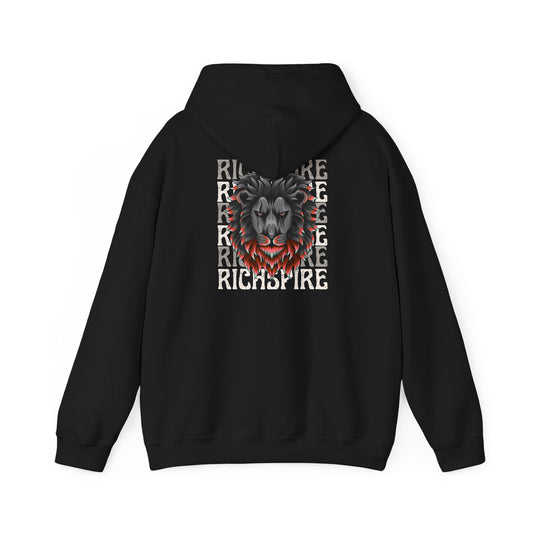RichSpire™️ Unisex Heavy-Blend Hooded Sweatshirt – Luxe Script Logo